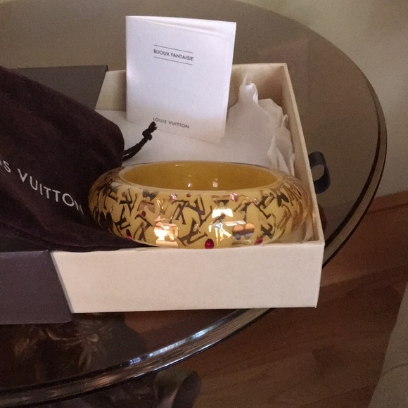 Large LV Inclusion LOUIS VUITTON bracelet 💛 - Picture 3 of 5